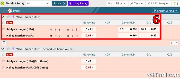 การพนันเล่นเทนนิสสด